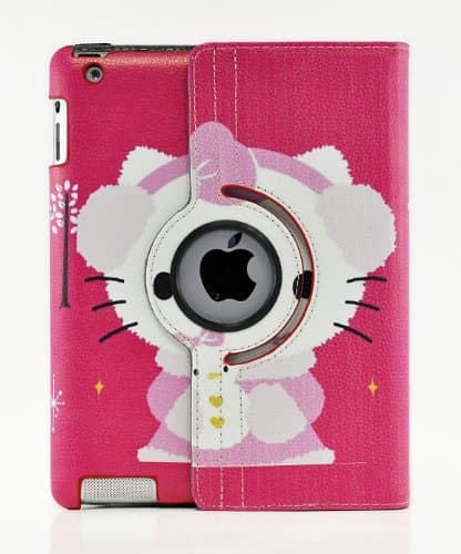 iPad Pro 12.9, LiViTech(TM) Hello Kitty Design 360 Degree Rotating PU Leather Hard Case for Apple iPad Pro 12.9 (Color 7)