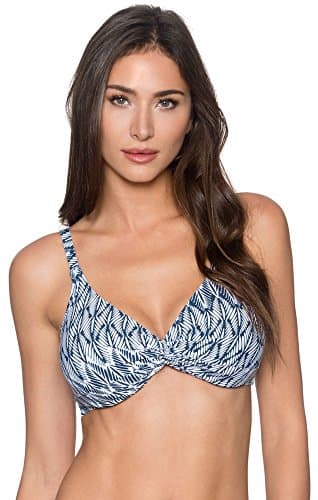 Womens Tie Back Bikini Top-53EFGH, Foxtail, Size-T-6