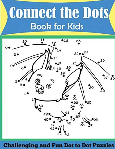Connect the Dots Book for Kids: Challenging and Fun Dot to Dot Puzzles