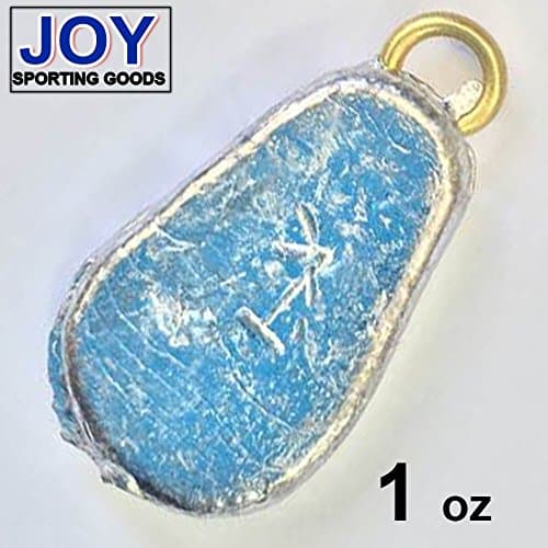 Flat 1 oz (10 pcs) Fishing Sinker, Lead, Weight