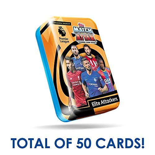 EPL 2018-19 Topps Match Attax Cards - Mega Tin (50 Cards, 15 Exclusive Cards + LE Gold) Look for Superstars Pogba, Kane, Salah, Ozil, Aguero & More!
