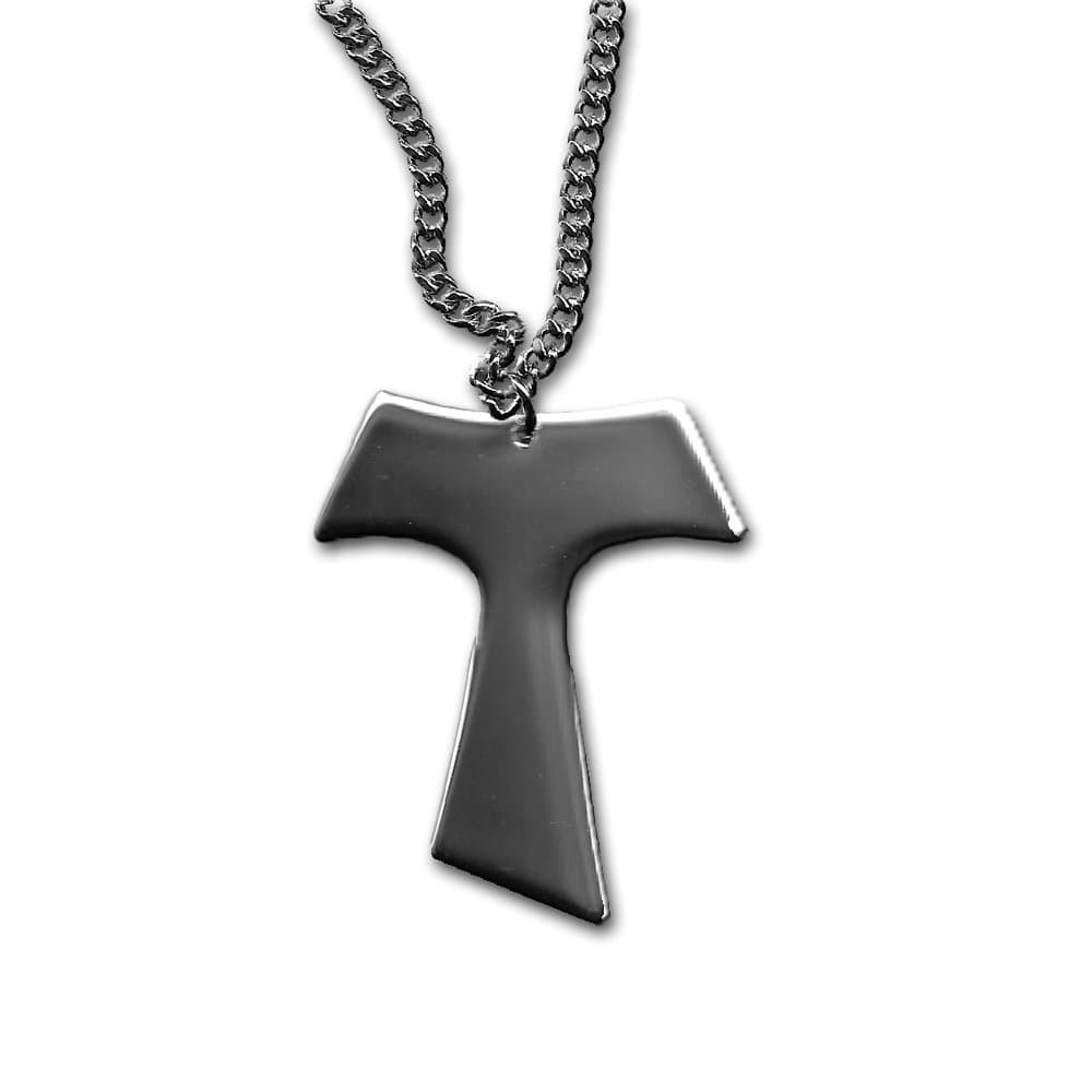 Sterling Silver Tau Cross Necklace