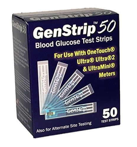 GenStrip 50 Test Strips For Use with OneTouch Ultra Meters by GENSTRIP