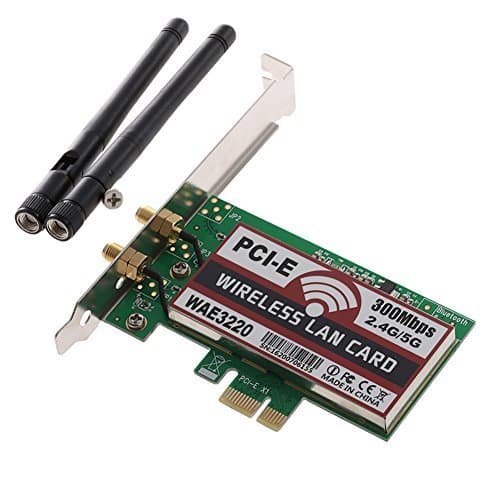 MEXUD-Desktop Dual Band 300M LAN Wifi Wireless PCI-e PCI Express Card Wlan Adapter
