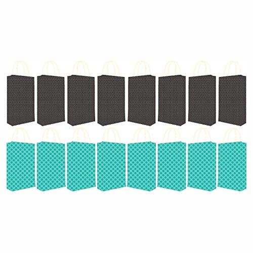 Pb PapyrusBolsys Paper Bags, Hex Design, Extra Small, Size - 16.5cm x 26.5cm x 5cm, Set of 16, Multicolor