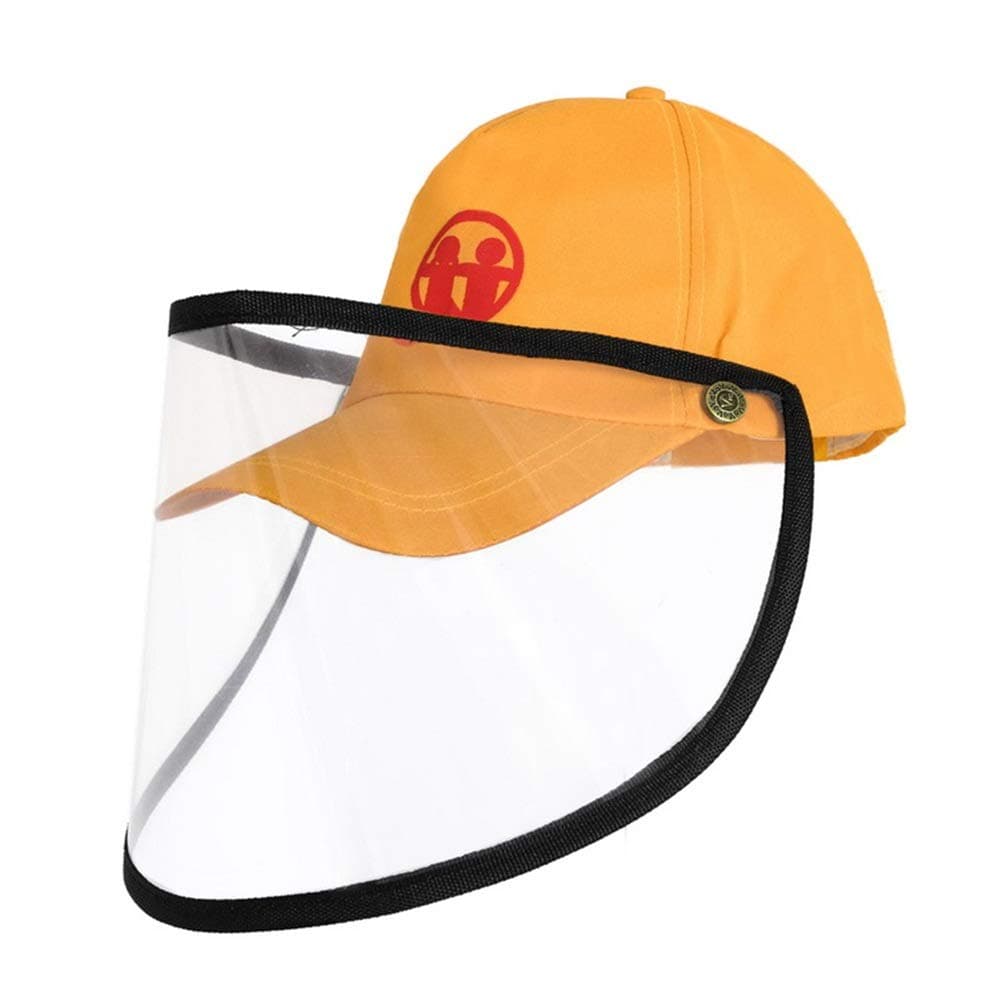 MuXin Anti-Saliva Protective Hat Removable Dustproof Protective Mask Cap Anti-Fog Baseball Hat