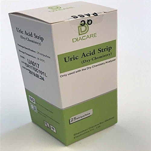 POCT Dca-Check 7-IN-1 Dry Chemistry Analyzer(Total Cholesterol, Triglycerides, Creatinine, Uric Acid, Blood Glucose, Urea, Hemoglobin) Blood Testing Meter with Test Strips (Uric Acid Test Strip)