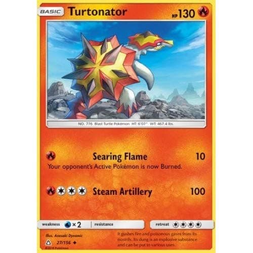 Pokemon Card Turtonator 27/156