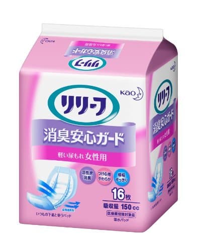 Relief deodorant security guard 16 sheets for women How to care about urine slightly Japan