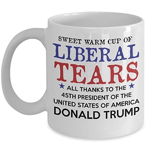 Best Funny Mug 11oz Ceramic Liberal Tears Coffee &amp; Teacup - 45th President Inauguration of USA Novelty Gift - Best Funny Cup for Proud Conservative Republican Americans