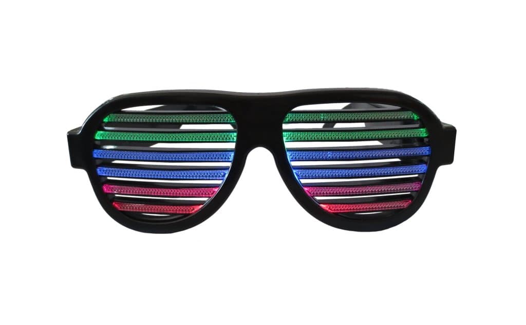 MAGIOVE LED Glow Party Glasses Sound Active Light Up Flashing Glasses