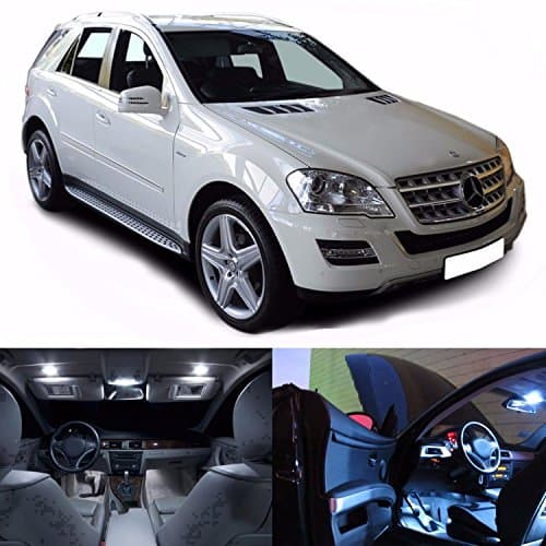 LED White Lights Interior Package Kit For Mercedes ML W164 2006-2011 (18 LEDs)
