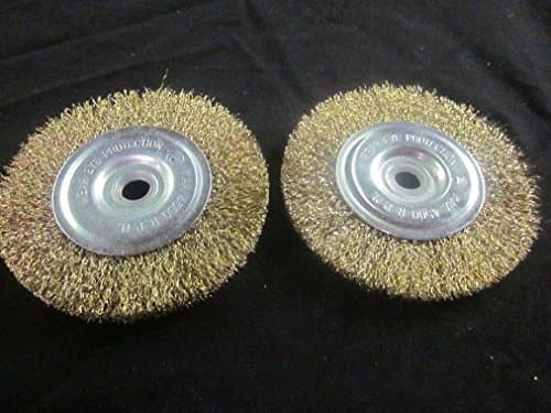 2Pc Angle Grinder 4-1/2" Crimped Carbon Steel Wire Wheel Brush 5/8" A 1/2" Thick