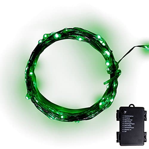 Pansdore Christmas String Lights 30 LED for Indoor Outdoor Copper Wire Green 8 Modes
