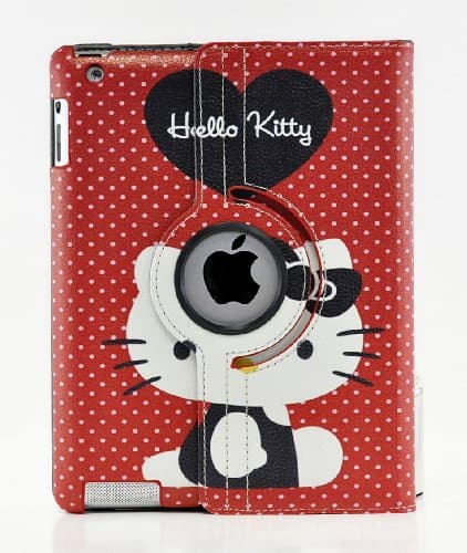 iPad Pro 12.9, LiViTech(TM) Hello Kitty Design 360 Degree Rotating PU Leather Hard Case for Apple iPad Pro 12.9 (Color 4)
