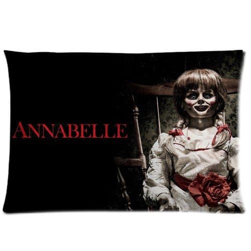 Futefew Soft Pillow Case Cover Decorative Sofa Throw Pillow 2030 Inch (Twin sides)Zippered Pillowcase Hot New Annabelle The Doll Movie The Conjuring Pattern Popular Design Great Gift For Valentine's Day