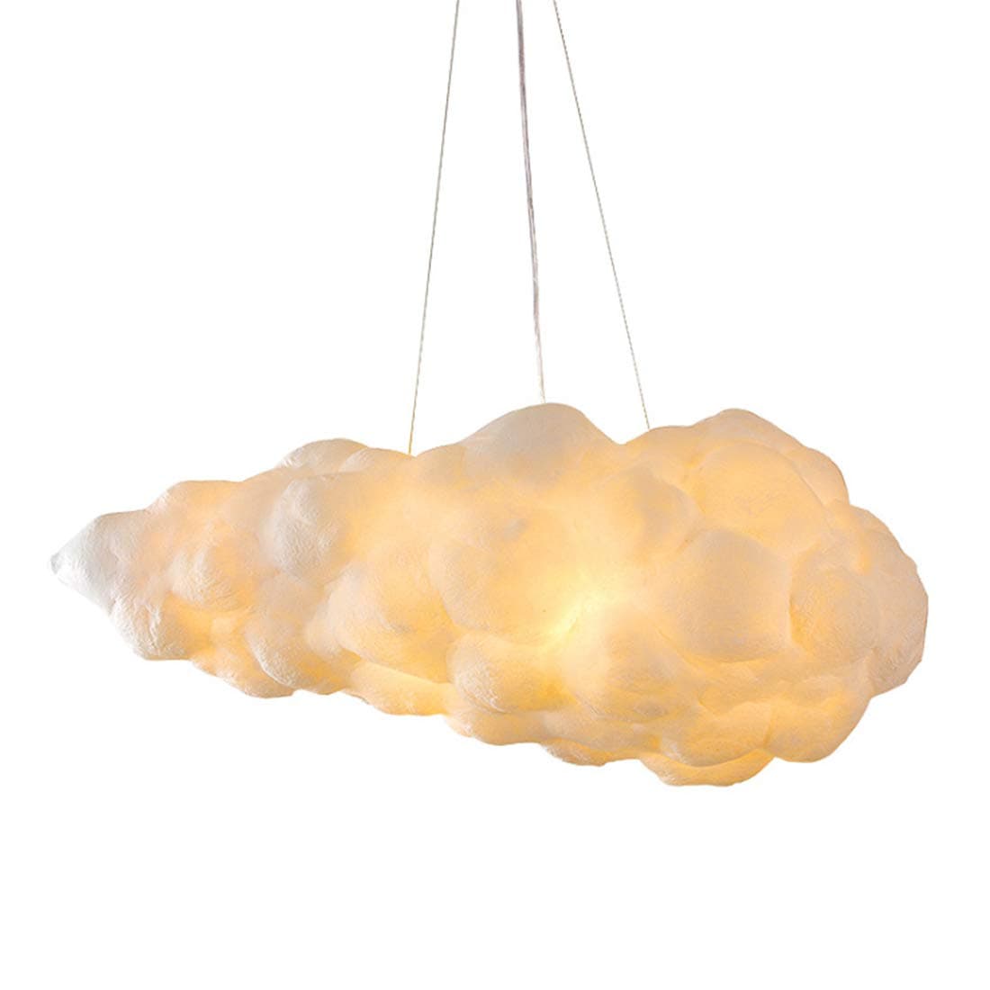 LED Cloud Chandelier,Simple Silk Floating Cloud Lights,Creative LED art Living Room Dining Room Chandelier Fashion bar Lamp for Girls Children'S Rooms Living Room Bedrooms Decoration Gift,L