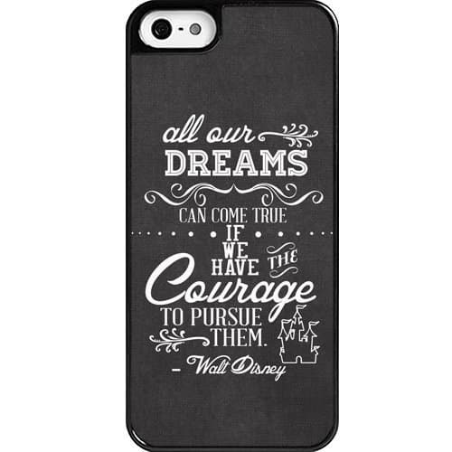 Dreams Walt Disney Quote iPhone 5 case - Custom Personalized Black Hard Plastic iphone 5/5s case