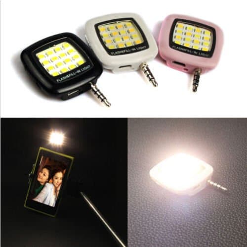 teambuckle 3.5mm 16 LED Camera Smart Selfie Fill Light For IOS Android iPhone 5s 6 Plus