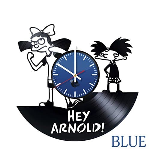 Hey Arnold Helga Vinyl Record Wall Clock - Get unique living room wall decor - Gift ideas for children, kids - Nickelodeon Unique Art Design -Leave us a feedback and win your custom clock