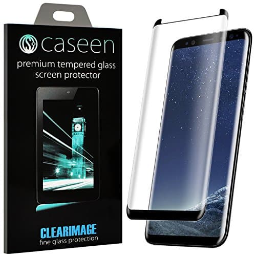 caseen 3D Tempered Glass Curved Samsung Galaxy S9 Plus [Case Compatible] Screen Protector (Samsung Galaxy S9 Plus)
