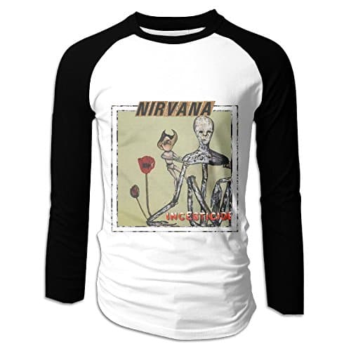 Nirvana Incesticide Long Sleeve Baseball Raglan Tees Man's