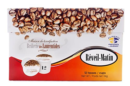 Medium Roast Coffee Keurig K-Cups Brewers Alarm Clock Coffee, Single-Serve K-Cup Coffee Pods - (Imported), 12 Counts