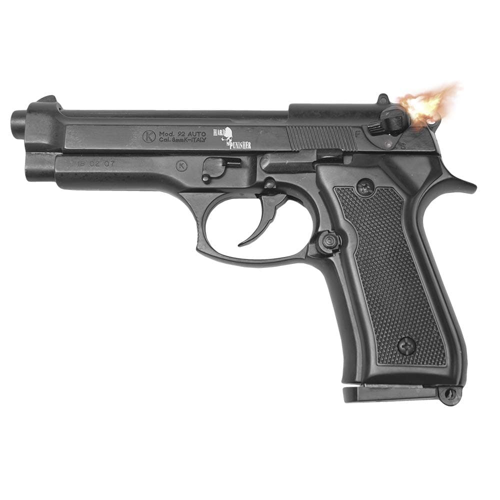 Kimar Beretta P92 Blank Pistol, Caliber 8mm (Black)