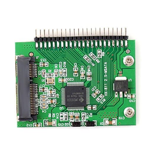 MSATA SSD 55mmx40mm SSD to 2.5" 44PIN IDE hard Drive Disk HDD Adapter Card