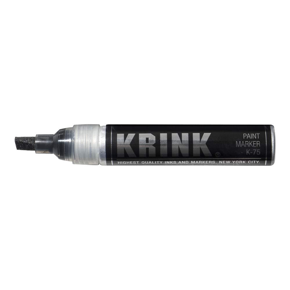 Krink K-75 Paint Marker, 7mm chisel tip, Black (K-75 BLACK)