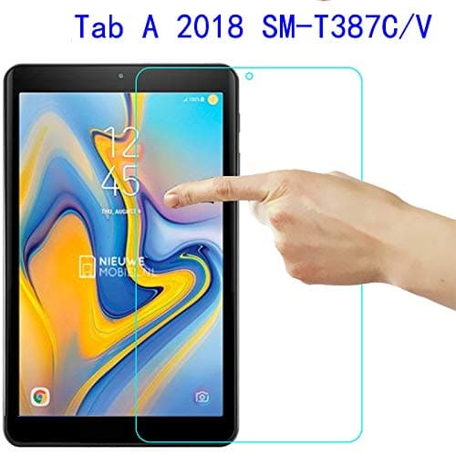 Tempered Glass Screen Protector Film for Samsung Galaxy Tab A 8.0 [SM-T387V] (Clear Tempered Glass)