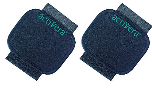 Activera Rebotec Set of 2 Standard Handle Cushions Padding for Underarm Crutches with Standard Handles Black