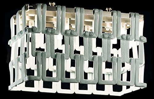 Evi Style Tessuti PL Mini Ceiling Light, 26", Smoke Grey