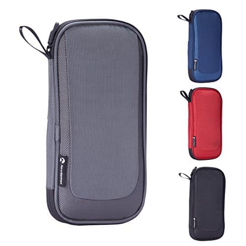 NewNomad Premium Passport Holder, Travel Wallet with RFID Blocking Technology (Grey)