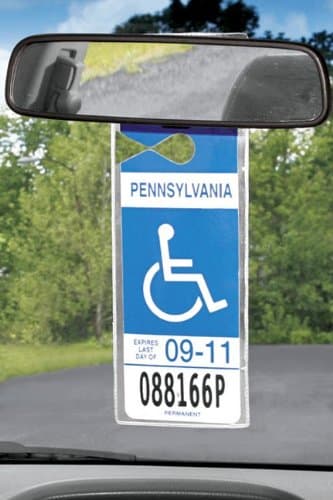 Set of 2 Handicap Placard Protectors