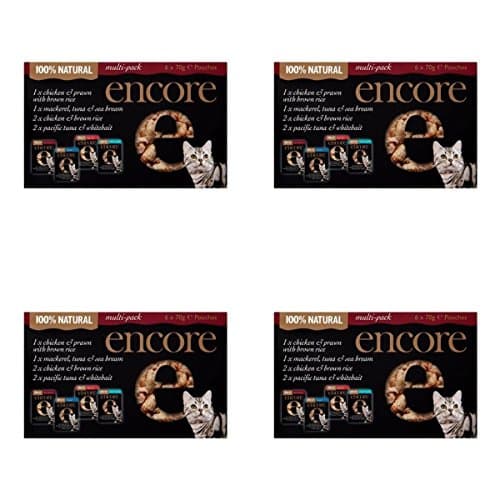 (4 PACK) - Encore Cat Food - Mixed Multipack (Pouch) | 6) X (70 (g ) | 4 PACK - SUPER SAVER - SAVE MONEY