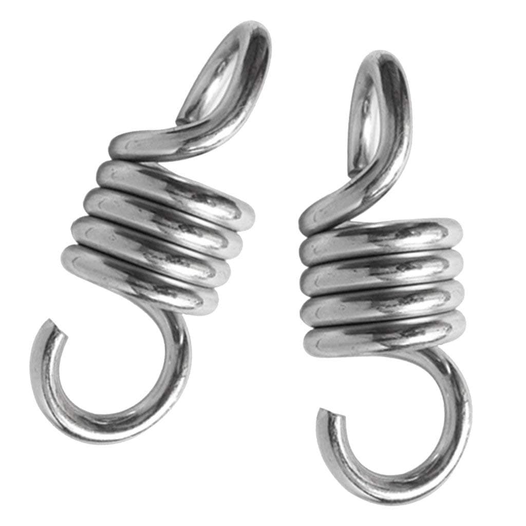 Lelestar 2 Pieces 700lbs Weight Capacity Extension Spring Suspension Hook Garden Swing Hammock Spare Parts 2-3 seats