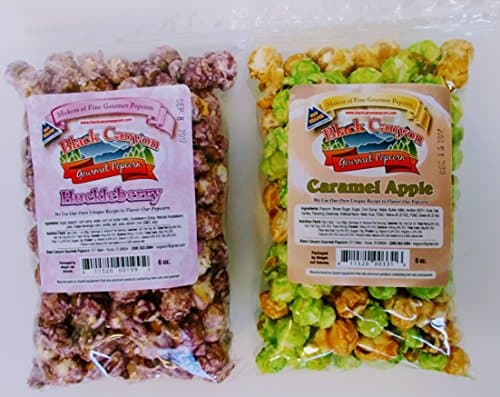 Black Canyon Gourmet Candy Caramel Popcorn - 2 Pack (Huckleberry & Caramel Apple)