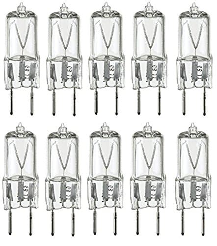 Sterl Lighting - Pack of 10 T4 Clear JCD Type Wall Sconces Halogen Light Bulbs - 20 Watts - 120 Volts - G8 Base - 2700K - 280 Lumens