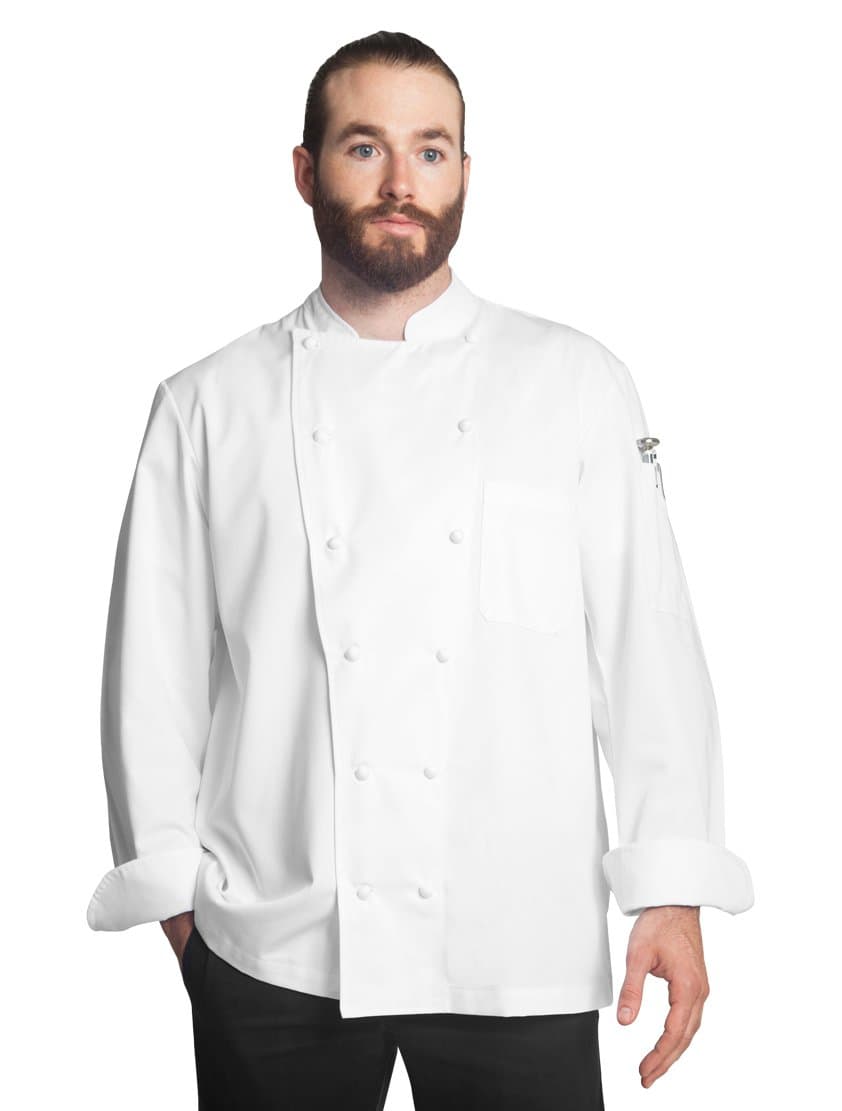 Bragard Alfredo Long Sleeve Chef Jacket - White - Sizes 34-54 US