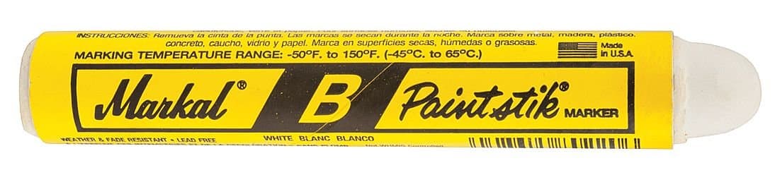 Paint Marker, 11/16 In., White, PK12