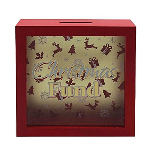 Gainsborough Giftware Christmas Fund Money Box (One Size) (Red)