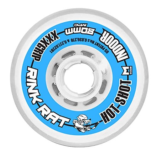 Rink Rat Hot Shot White/Blue 72mm 76a