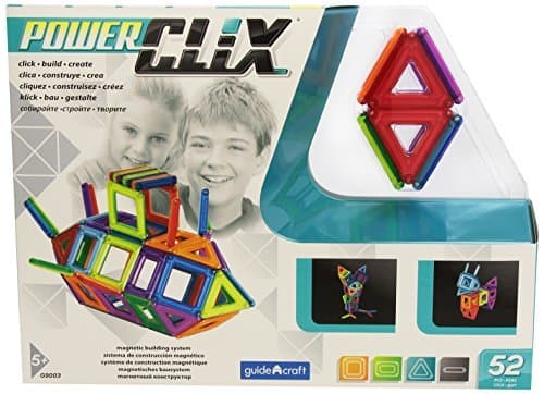 Guidecraft Powerclix G9003 Power Clix Set (52 Pieces) by Guidecraft PowerClix