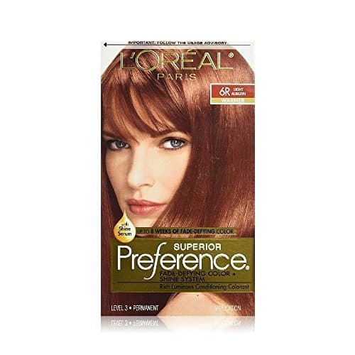 L'Oreal Superior Preference Hair Color, 6R Light Auburn - 1 Ea (Pack of 3) by L'Oreal Paris