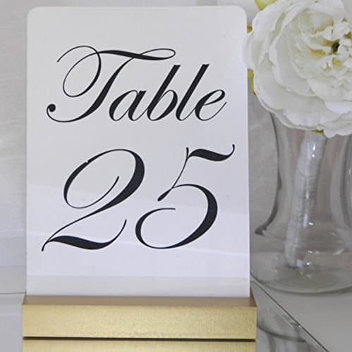 Gold Table Card Holders + Table Number Holders + Gold Wedding Card Holders