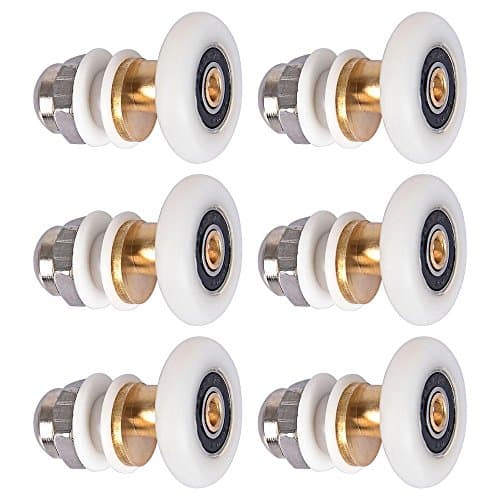 LESOLEIL 6 Pcs Shower Door Roller Runner Wheel Diameter 27mm