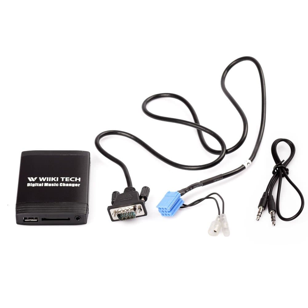 Moonet Digital Music Changer 3.5mm USB Interface Aux-In adapter for 2001-2005 CITROEN C3 C4 C5 C8 Xsara