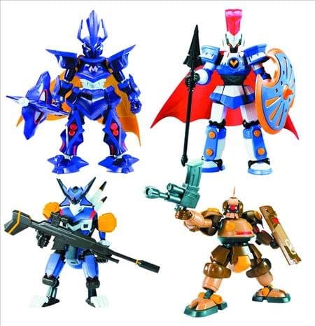 SpruKits LBX: EMPEROR, HUNTER, DEQOO, ACHILLES "Level 2" Action Figure MODEL KIT