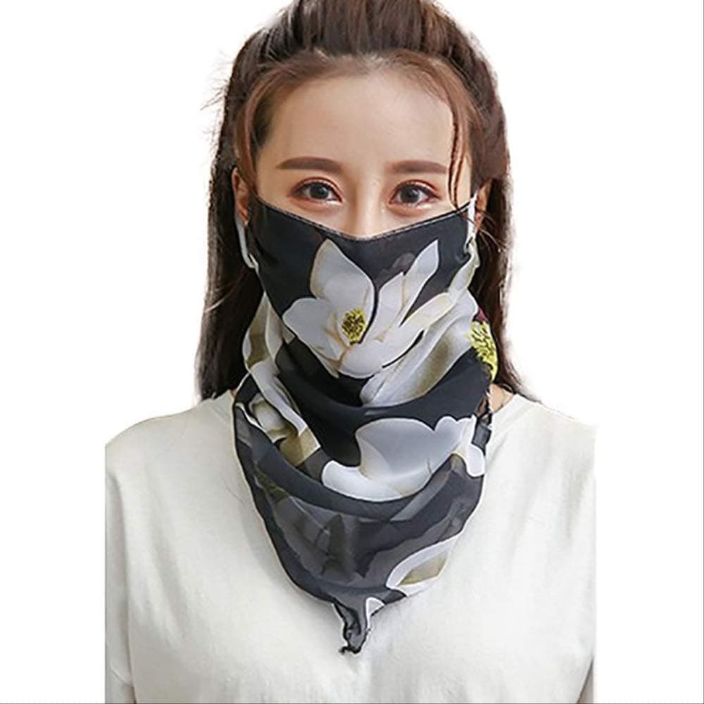 Outdoor Fashion Half Face Mask Double Sided Windproof Dust-proof Breathable Sunshade Neck Cover Protector Masks Scarf Shawl